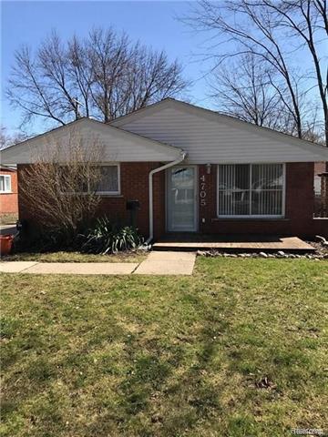front view picture of 4705 Roosevelt, Dearborn Heights, MI. 48125