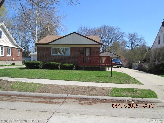 front view picture of 3841 West Point, Dearborn, MI. 48124