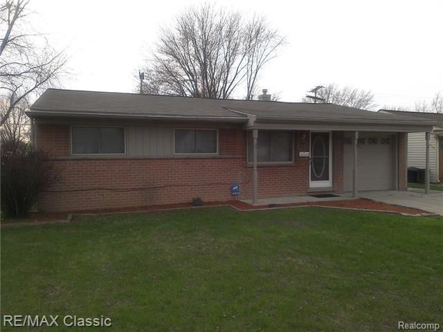 front view picture of 1748 Gloria, Westland, MI. 48186