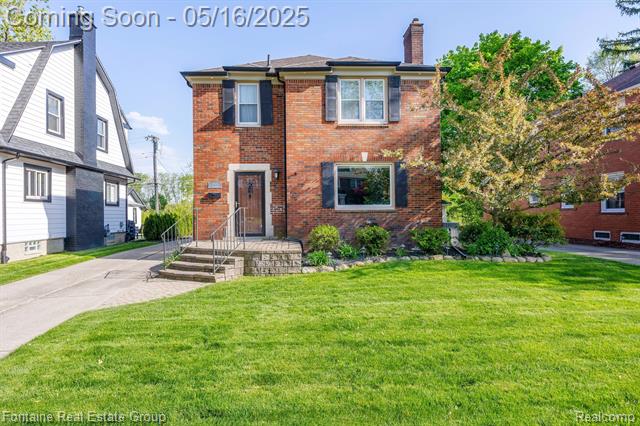 front view picture of 22635 Alexandrine, Dearborn, MI. 48124
