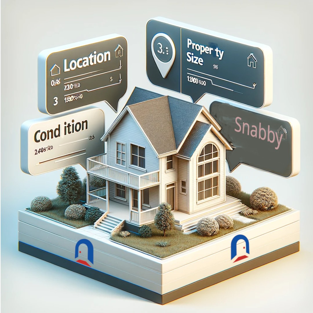 Illustration of how snabby uses data to accurately valuate real estate