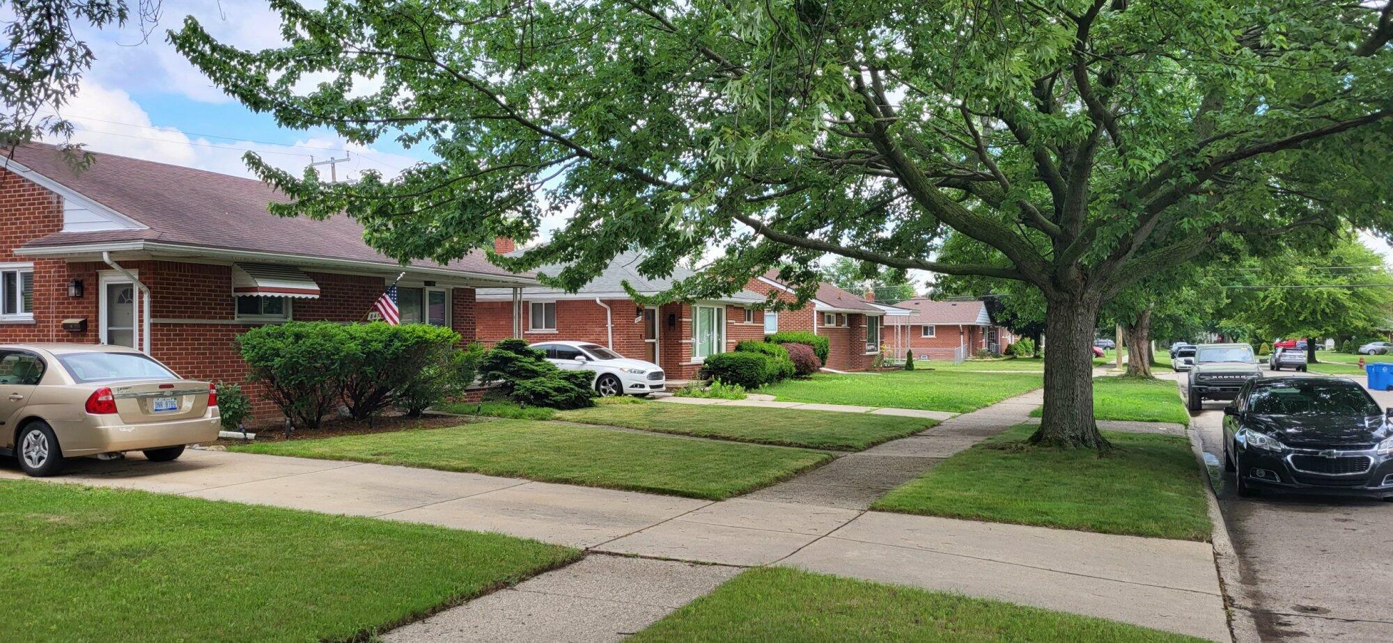 Picture of a typical Dearborn Heights Subdivision
